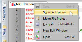 Show in Explorer